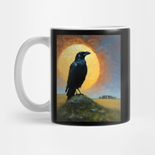 Raven at Stonehenge Mug